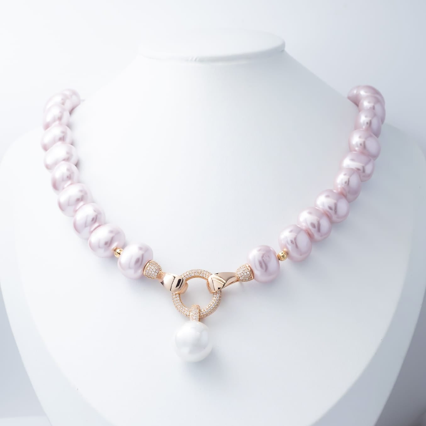 Conjunto de perlas asertivas - Rosa claro 