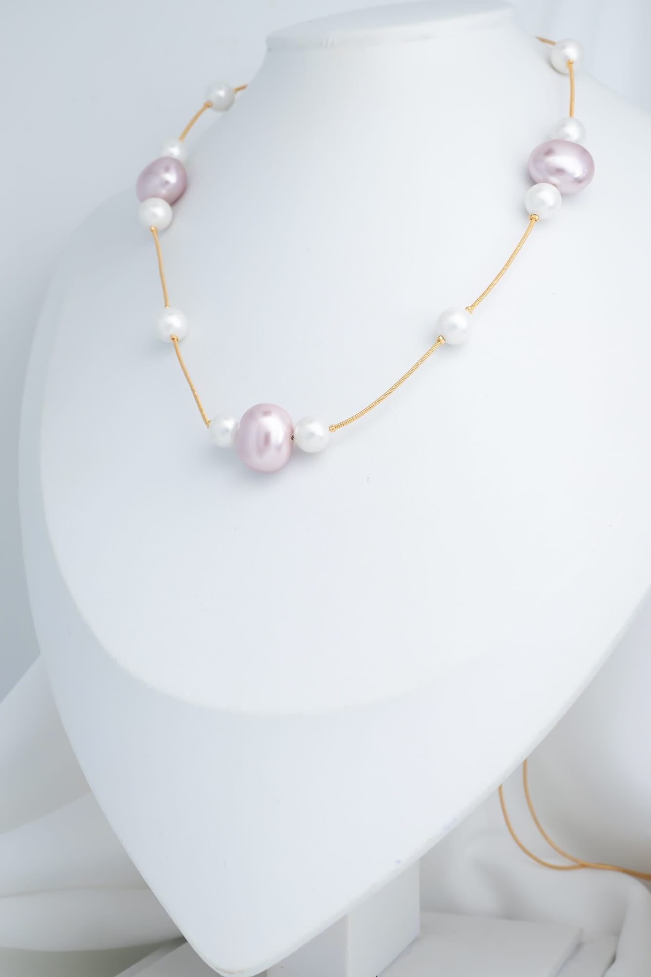 Conjunto de perlas ruborizadas Serafiny